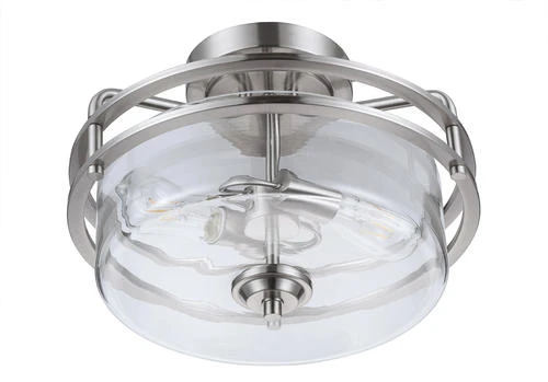 Wholesale 🧨 Patriot Lighting® Joska Brushed Nickel 2-Light Semi-Flush Mount Ceiling Light 🔔 7 Wholesale 🧨 Patriot Lighting® Joska Brushed Nickel 2-Light Semi-Flush Mount Ceiling Light 🔔 - Image 5