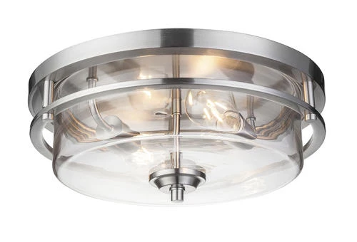 Best Pirce ✨ Patriot Lighting® Joska Brushed Nickel 2-Light Flush Mount Ceiling Light 👏 5 Best Pirce ✨ Patriot Lighting® Joska Brushed Nickel 2-Light Flush Mount Ceiling Light 👏 - Image 3