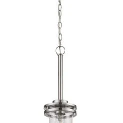 Outlet ⌛ Patriot Lighting® Joska Brushed Nickel 1-Light Mini Pendant 🎉 -Patriot Lighting Sales 20712 A