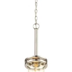 Outlet ⌛ Patriot Lighting® Joska Brushed Nickel 1-Light Mini Pendant 🎉 -Patriot Lighting Sales 20712 D