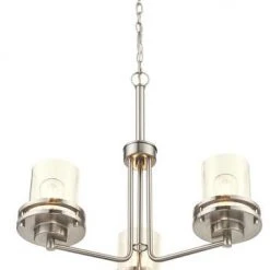 Best deal ⌛ Patriot Lighting® Joska 3-Light Brushed Nickel Chandelier 🛒