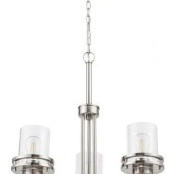 Best deal ⌛ Patriot Lighting® Joska 3-Light Brushed Nickel Chandelier 🛒 -Patriot Lighting Sales 20714 C
