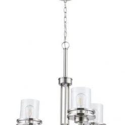 Best deal ⌛ Patriot Lighting® Joska 3-Light Brushed Nickel Chandelier 🛒 -Patriot Lighting Sales 20714 F