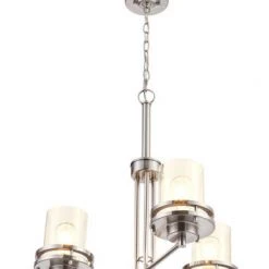 Best deal ⌛ Patriot Lighting® Joska 3-Light Brushed Nickel Chandelier 🛒 -Patriot Lighting Sales 20714 H