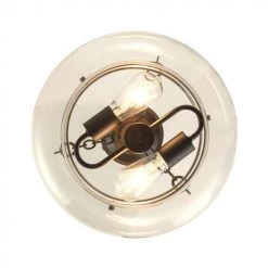 Deals 🧨 Patriot Lighting® Harlee Matte Black 2-Light Semi-Flush Mount Ceiling Light 😍 -Patriot Lighting Sales 20719 A