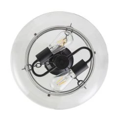 Deals 🧨 Patriot Lighting® Harlee Matte Black 2-Light Semi-Flush Mount Ceiling Light 😍 -Patriot Lighting Sales 20719 B