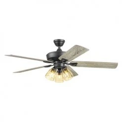 New 🎁 Patriot Lighting™ Madeline 52" Matte Black Indoor LED Ceiling Fan 💯 25 New 🎁 Patriot Lighting™ Madeline 52" Matte Black Indoor LED Ceiling Fan 💯 -Patriot Lighting Sales 20768 3550111 Persp2 LightOn A 1