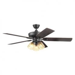 New 🎁 Patriot Lighting™ Madeline 52" Matte Black Indoor LED Ceiling Fan 💯 26 New 🎁 Patriot Lighting™ Madeline 52" Matte Black Indoor LED Ceiling Fan 💯 -Patriot Lighting Sales 20768 3550111 Persp2 LightOn B