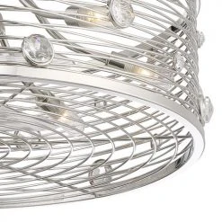 Best Sale ✨ Patriot Lighting™ Urbaine 24" Polished Nickel Fandelier ❤️ -Patriot Lighting Sales 31035 019 S