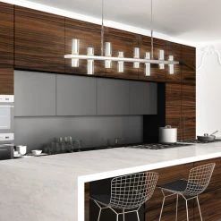 Cheap 🧨 Patriot Lighting® Netto Chrome Integrated LED Island Light ⌛ -Patriot Lighting Sales 33723 013 L1