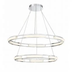 Promo ❤️ Patriot Lighting® Fanton Chrome Integrated LED Pendant 🛒