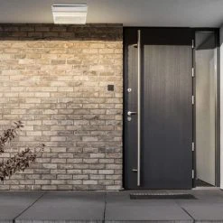 Brand new 🤩 Patriot Lighting® Paradiso Chrome Integrated LED Outdoor Flush Mount Ceiling Light 🛒 -Patriot Lighting Sales 34139 011 L1