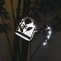 Buy ⭐ Patriot Lighting® Solar Integrated LED Watering Can Landscape Light - Assorted 🎉 -Patriot Lighting Sales 343 9111 solar watering can ladybug dark
