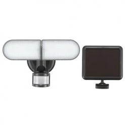 Cheap ⭐ Patriot Lighting® Bronze LED Dual Head Solar Motion Sensor Outdoor Security Flood Light 🎉 -Patriot Lighting Sales 3432406illuminatedwithsolarpanel