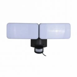 Best Sale 😉 Patriot Lighting® Black LED Dual Head Solar Motion Sensor Outdoor Security Flood Light ❤️