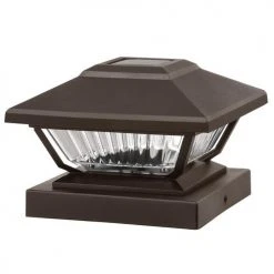 Coupon 😉 Patriot Lighting® Solar LED Lucy Bronze Post Cap Landscape Light 2-Pack 💯 -Patriot Lighting Sales 3434527 45D off