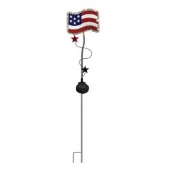 Wholesale 🛒 Patriot Lighting® Solar Intergrated LED Patriotic Flag/Star Landscape Light - Assorted 🔥 -Patriot Lighting Sales 3436064 Flag On