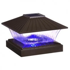Hot Sale ✔️ Patriot Lighting® Solar Integrated LED Rhame Bronze Post Cap Landscape Light - 2 Pack 😍 -Patriot Lighting Sales 3436131 BLUE