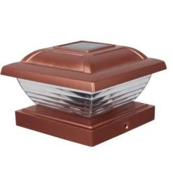 Buy ✔️ Patriot Lighting® Solar LED Copper Jolene Post Cap Light 4-Pack ⭐