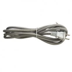 Cheapest ⌛ Patriot Lighting® 8 Foot Gray Woven Fabric Lamp Cord With Plug 🌟