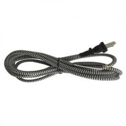 Top 10 💯 Patriot Lighting® 8 Foot Black/White Woven Fabric Lamp Cord With Plug 😀
