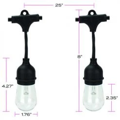 Best deal 🌟 Patriot Lighting® 36' Plug-In 18-Light Integrated LED Color-Changing String Light 💯 12 Best deal 🌟 Patriot Lighting® 36' Plug-In 18-Light Integrated LED Color-Changing String Light 💯 -Patriot Lighting Sales 346 1102 LEDStringLight Dimensions