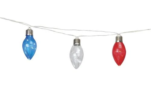 New ⭐ Patriot Lighting® 10' 8" 10-Light Red White Blue Patriotic Fairy String Light ⌛ 3 New ⭐ Patriot Lighting® 10' 8" 10-Light Red White Blue Patriotic Fairy String Light ⌛