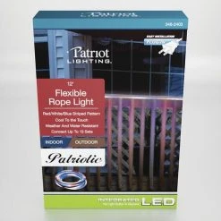 Best Sale 🌟 Patriot Lighting® 12' Plug-in Integrated LED Red White Blue Patriotic Neon Rope Light ❤️ 12 Best Sale 🌟 Patriot Lighting® 12' Plug-in Integrated LED Red White Blue Patriotic Neon Rope Light ❤️ -Patriot Lighting Sales 346 2403 P Box