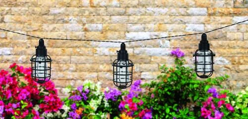 Promo 😀 Patriot Lighting® 14' 10-Light Edison Cage Solar LED String Light 🌟 4 Promo 😀 Patriot Lighting® 14' 10-Light Edison Cage Solar LED String Light 🌟 - Image 2