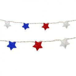 Discount 🎁 Patriot Lighting® 8' 8" Red White And Blue Stars LED String Light ✨