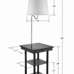 Budget 😀 Patriot Lighting® Ellen End Table Floor Lamp ⌛ -Patriot Lighting Sales 3470067Dimensions