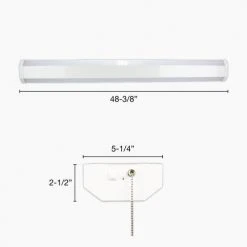 Discount 👏 Patriot Lighting® 3000 Lumen 48" Cream Integrated LED Dual Wrap Light 🌟 9 Discount 👏 Patriot Lighting® 3000 Lumen 48" Cream Integrated LED Dual Wrap Light 🌟 -Patriot Lighting Sales 348 2115 Spec Dimensions