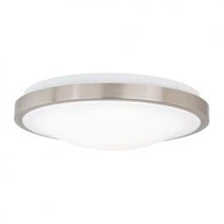 Outlet 🎉 Patriot Lighting® Lato Satin Nickel Integrated LED Flush Mount Ceiling Light 👍 -Patriot Lighting Sales 348 2125 PhotoforanAD
