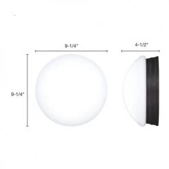 Best Pirce ⌛ Patriot Lighting® Brady II Bronze Integrated LED Flush Mount Ceiling Light 🥰 -Patriot Lighting Sales 3482119 Alt3