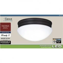 Best Pirce ⌛ Patriot Lighting® Brady II Bronze Integrated LED Flush Mount Ceiling Light 🥰 -Patriot Lighting Sales 3482119 Alt7