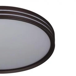 Promo 🧨 Patriot Lighting® Ronald Bronze Integrated LED Flush Mount Ceiling Light 😀 -Patriot Lighting Sales 3482123 Alt2