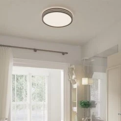 Promo 🧨 Patriot Lighting® Ronald Bronze Integrated LED Flush Mount Ceiling Light 😀 -Patriot Lighting Sales 3482123 Alt5