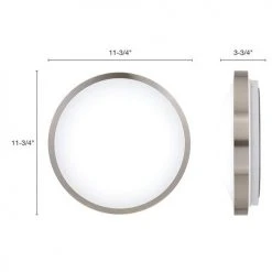 Best reviews of ⌛ Patriot Lighting® Lato Satin Nickel Integrated LED Flush Mount Ceiling Light ✨ -Patriot Lighting Sales 3482124 Alt3