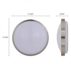 Best reviews of ⌛ Patriot Lighting® Lato Satin Nickel Integrated LED Flush Mount Ceiling Light ✨ -Patriot Lighting Sales 3482124 Alt4