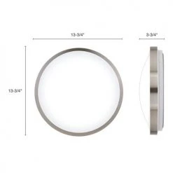 Outlet 🎉 Patriot Lighting® Lato Satin Nickel Integrated LED Flush Mount Ceiling Light 👍 -Patriot Lighting Sales 3482125 Alt3