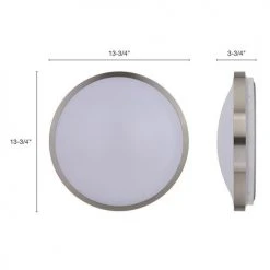 Outlet 🎉 Patriot Lighting® Lato Satin Nickel Integrated LED Flush Mount Ceiling Light 👍 -Patriot Lighting Sales 3482125 Alt4