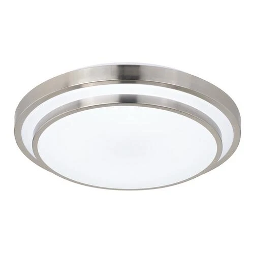 Budget 🥰 Patriot Lighting® Helos 20-1/2" Satin Nickel LED Flush Mount Ceiling Light 🛒 4 Budget 🥰 Patriot Lighting® Helos 20-1/2" Satin Nickel LED Flush Mount Ceiling Light 🛒 - Image 2