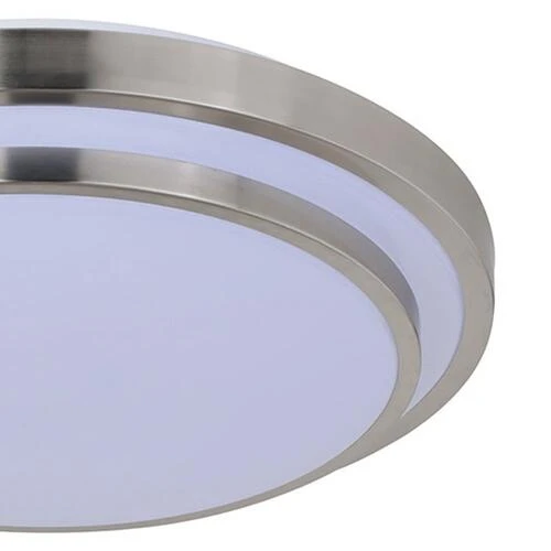 Budget 🥰 Patriot Lighting® Helos 20-1/2" Satin Nickel LED Flush Mount Ceiling Light 🛒 5 Budget 🥰 Patriot Lighting® Helos 20-1/2" Satin Nickel LED Flush Mount Ceiling Light 🛒 - Image 3