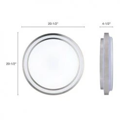 Budget 🥰 Patriot Lighting® Helos 20-1/2" Satin Nickel LED Flush Mount Ceiling Light 🛒 13 Budget 🥰 Patriot Lighting® Helos 20-1/2" Satin Nickel LED Flush Mount Ceiling Light 🛒 -Patriot Lighting Sales 3482127 Alt3