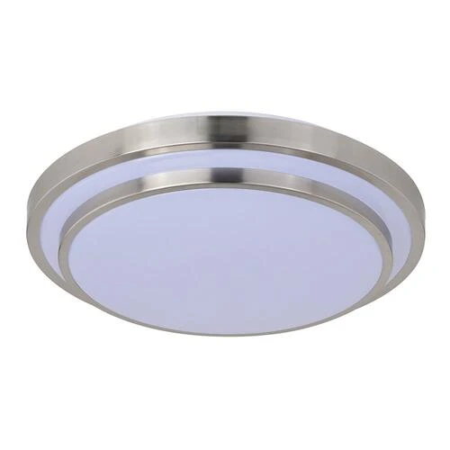 Budget 🥰 Patriot Lighting® Helos 20-1/2" Satin Nickel LED Flush Mount Ceiling Light 🛒 3 Budget 🥰 Patriot Lighting® Helos 20-1/2" Satin Nickel LED Flush Mount Ceiling Light 🛒