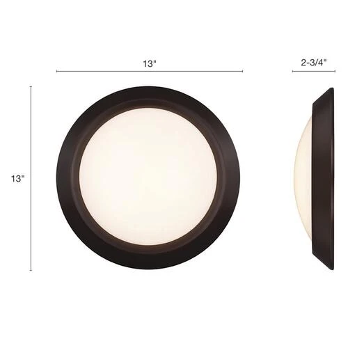 Promo 😉 Patriot Lighting® Fulton Bronze Integrated LED Flush Mount Ceiling Light 2-Pack ✨ 6 Promo 😉 Patriot Lighting® Fulton Bronze Integrated LED Flush Mount Ceiling Light 2-Pack ✨ - Image 4