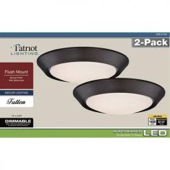 Promo 😉 Patriot Lighting® Fulton Bronze Integrated LED Flush Mount Ceiling Light 2-Pack ✨ 19 Promo 😉 Patriot Lighting® Fulton Bronze Integrated LED Flush Mount Ceiling Light 2-Pack ✨ -Patriot Lighting Sales 3482145 Alt8