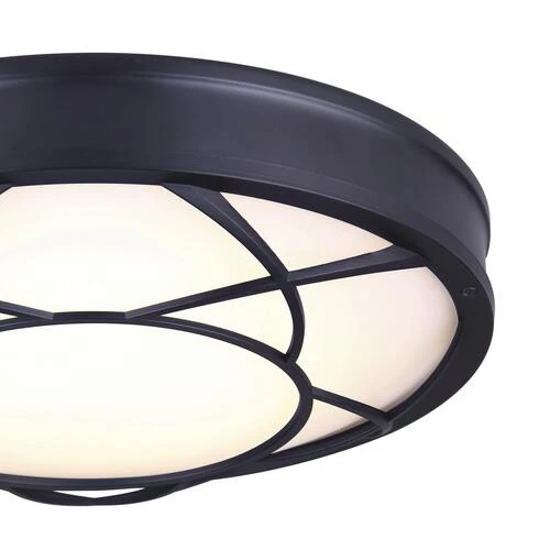 Coupon ✔️ Patriot Lighting® Evie Matte Black Integrated LED Flush Mount Ceiling Light 🎁 4 Coupon ✔️ Patriot Lighting® Evie Matte Black Integrated LED Flush Mount Ceiling Light 🎁 - Image 2