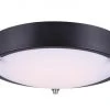 Coupon ✨ Patriot Lighting® Maeve Matte Black/Brushed Nickel Integrated LED Flush Mount Ceiling Light 🔥