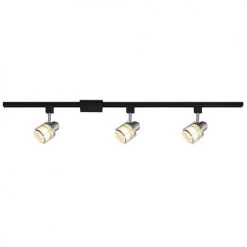 Cheap 🥰 Patriot Lighting® Almora 3-Light Black & Silver Halogen Track Lighting Set 💯